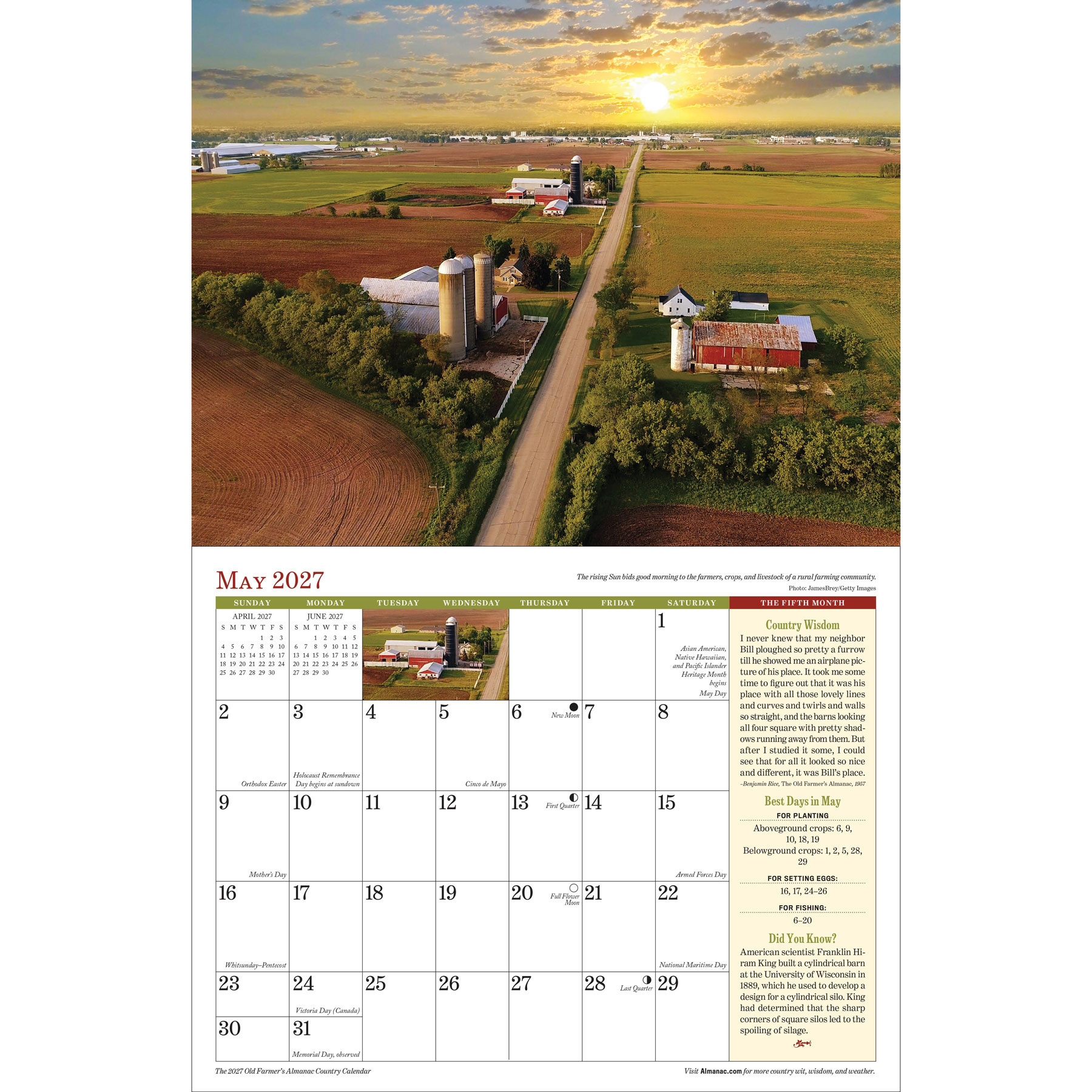 2027 Country Calendar Spread