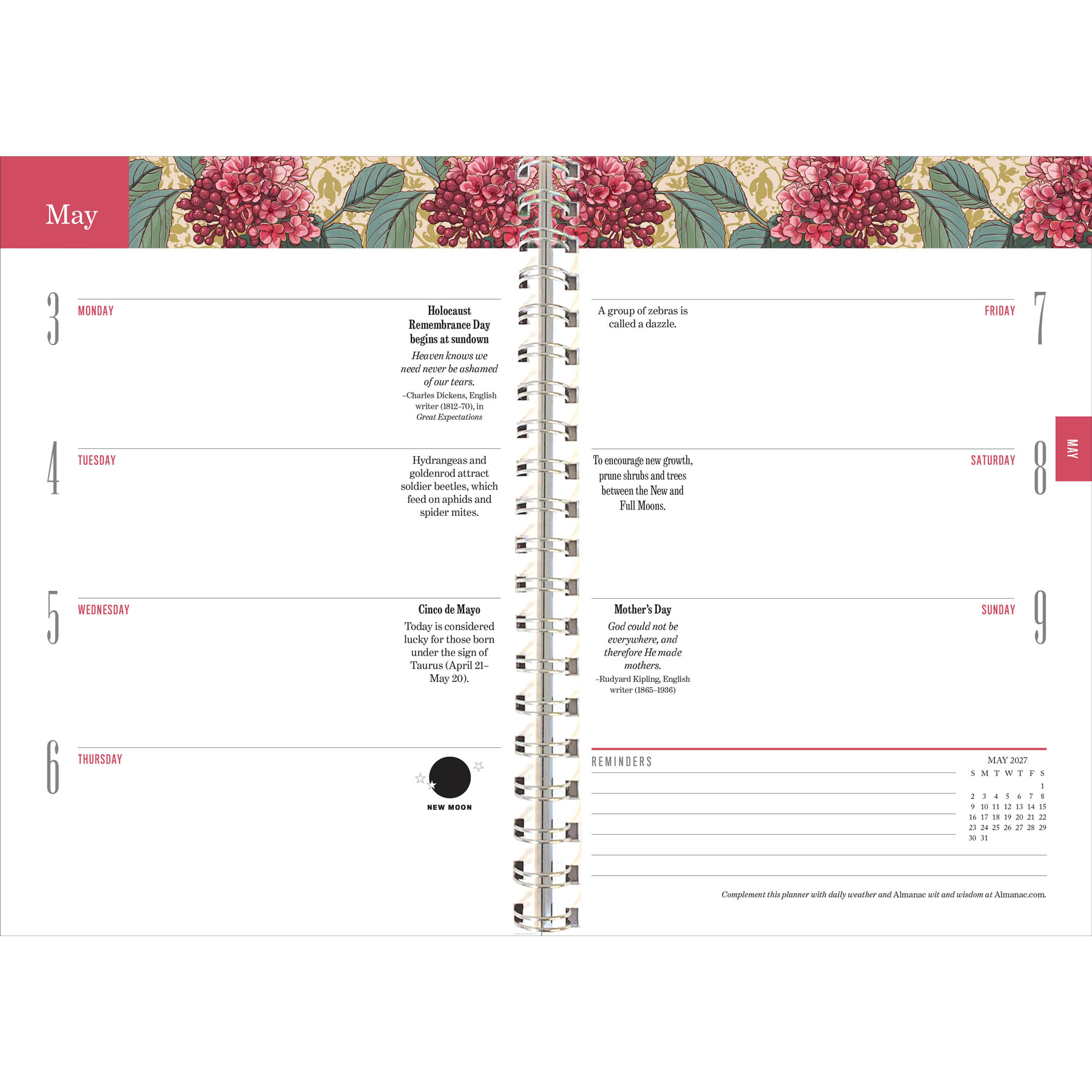 2027 Almanac Planner Spread 2