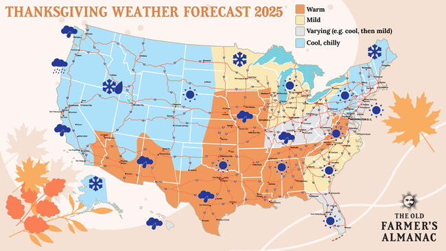 Thanksgiving Travel Map 2025