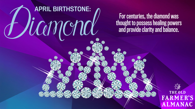 infographic, april birthstone, diamond, diamond tiara