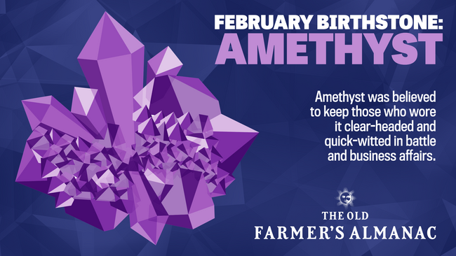 february birthstone, purple amethyst
