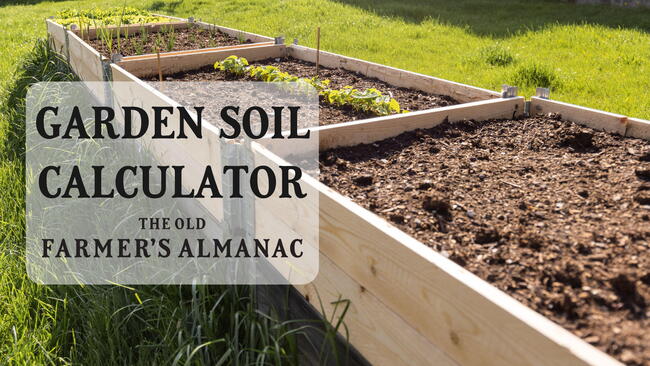 garden soil calculator, raised beds filled with soil