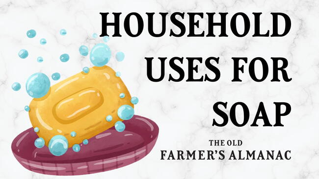 household uses for soap, bar of soap with suds