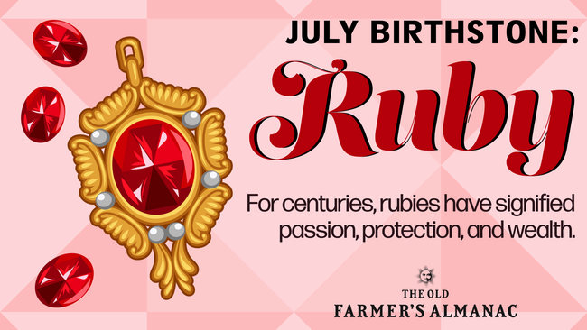 July Birthstone Ruby Infographic