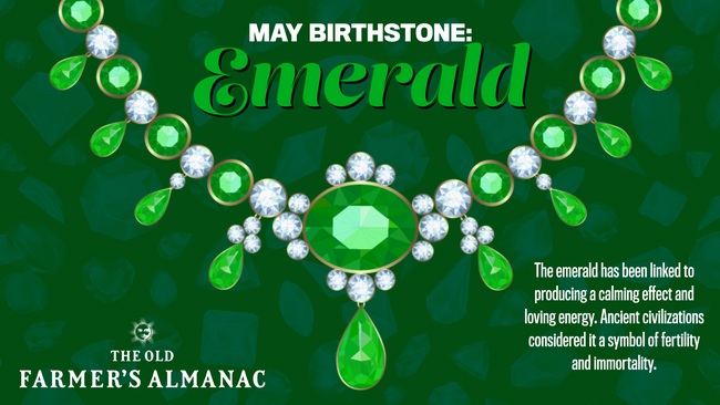 emerald may birthstone infographic