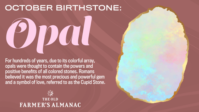 October Birthstone Opal Infographic