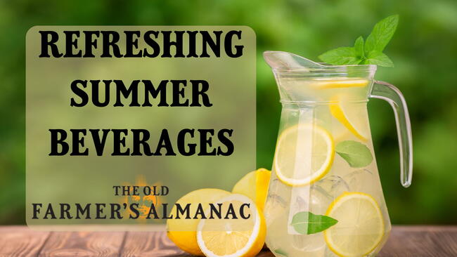Refreshing Summer Beverages, lemonade pitcher with lemons