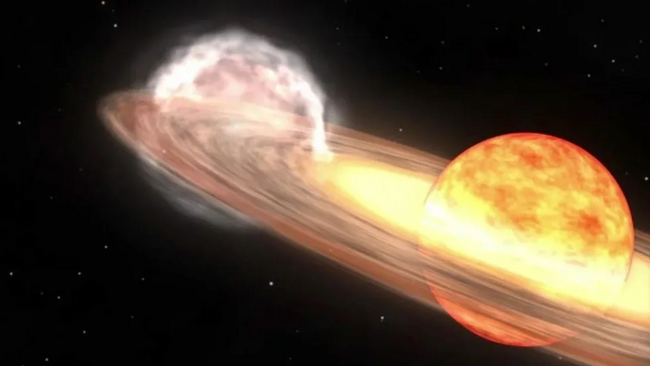 Nova explosion depiction