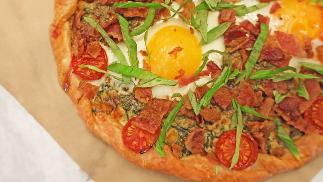 Spinach Egg Gallette