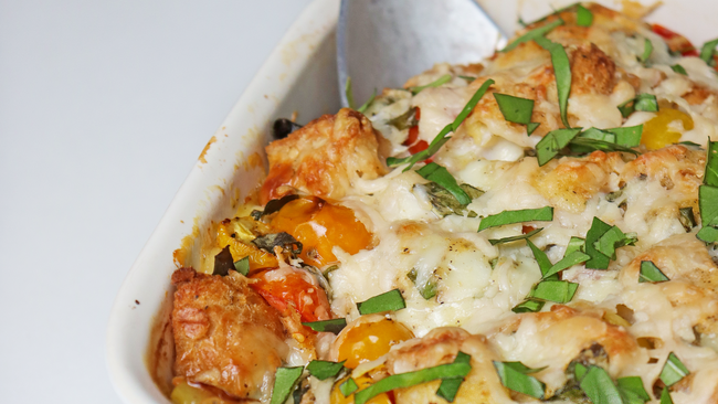 Tomato Bread Pudding 