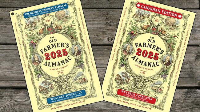 2025 old Farmer's Almanacs