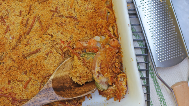 veggie bake with panko