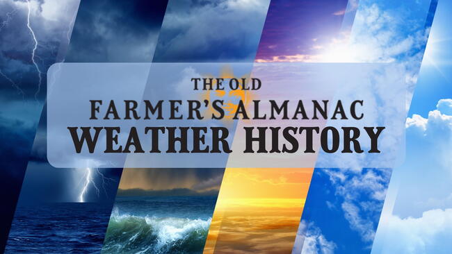 weather history with slices of different weather conditions