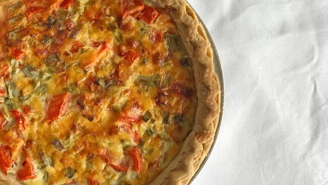 avocado quiche