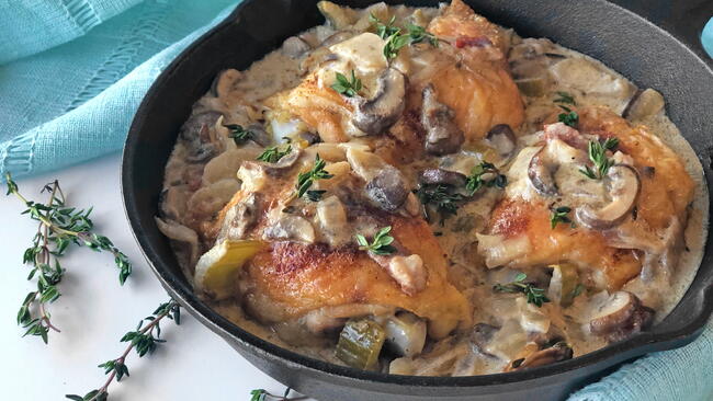 braised chicken thighs
