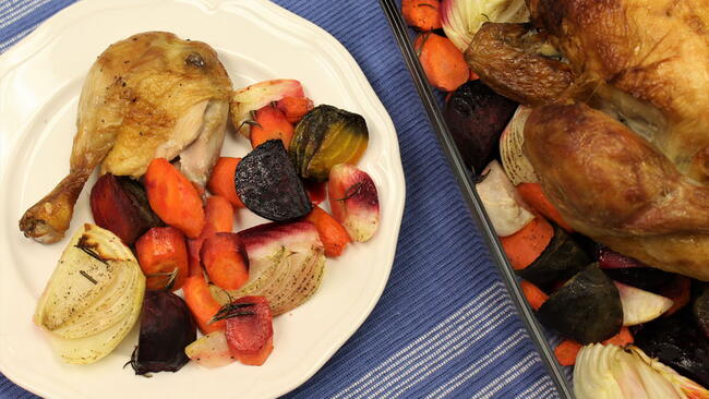Roasted Chicken With Root Vegetables