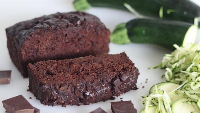 Chocolate Zucchini Cake with shredded zucchini