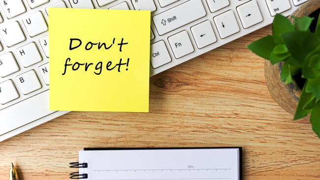 don't forget