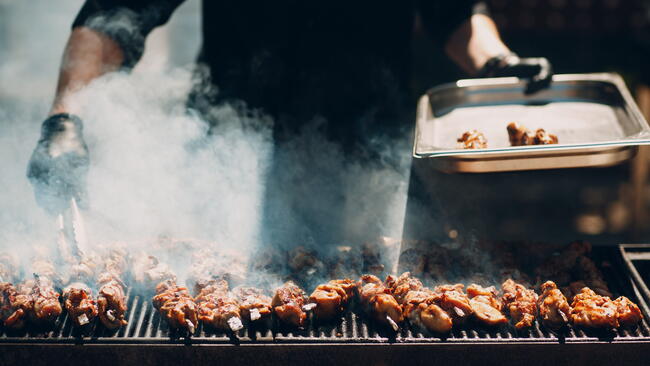 hot grill, grilling temperature