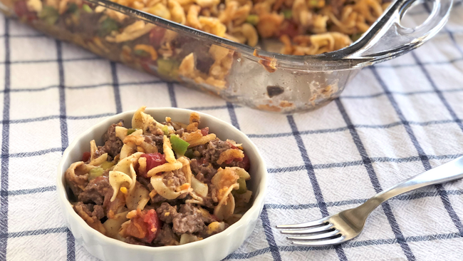crunchy hamburger casserole
