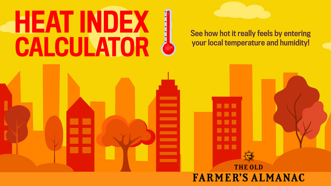 heat index calculator infographic