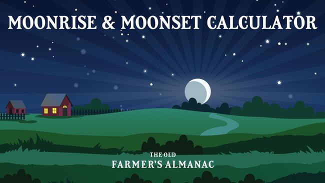 Moonrise and Moonset Calculator