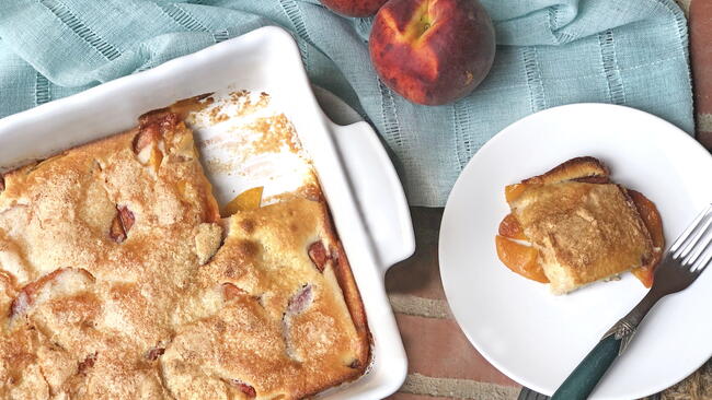 peach cobbler