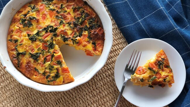 tomato basil frittata