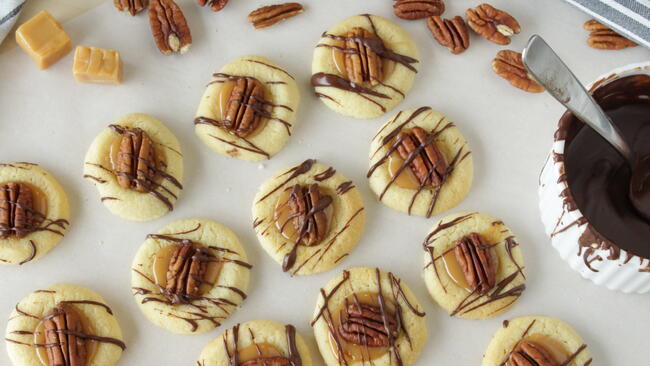 turtle thumbprint cookies