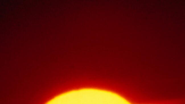 the Horizon at Sunset