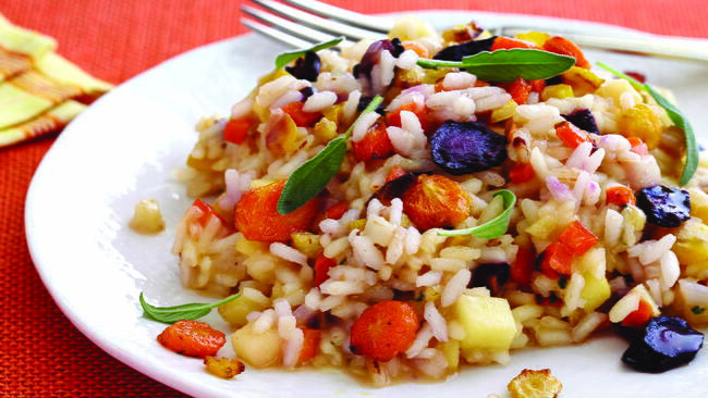 Apple Cider Risotto With Carrot Confetti