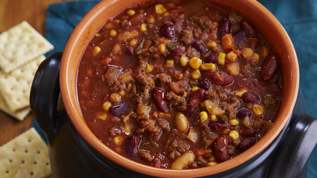 Easy Bacon Sausage Chili