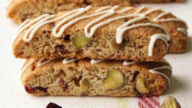 Cranberry-Pistachio Biscotti