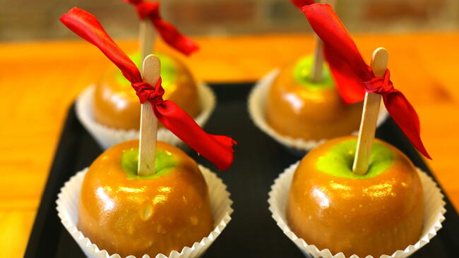 Caramel-Covered Apples