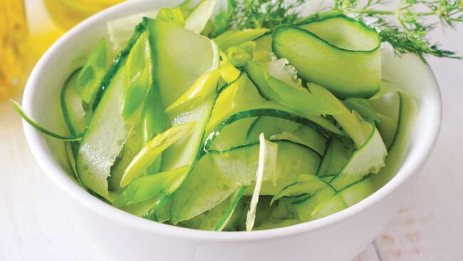 Cucumbers Vinaigrette salad