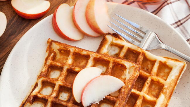 Apple Cinnamon Waffles