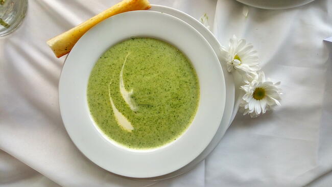 Green Bean and Basil Soup