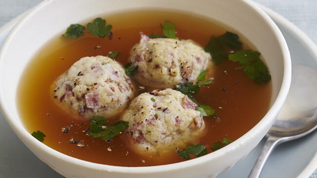 Canederli In Brodo (Italian Dumplings in Broth)