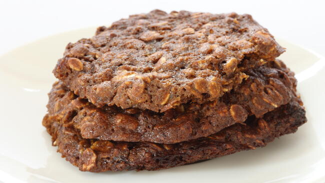 Chocolate Coffee Oatmeal Sugar Cookies