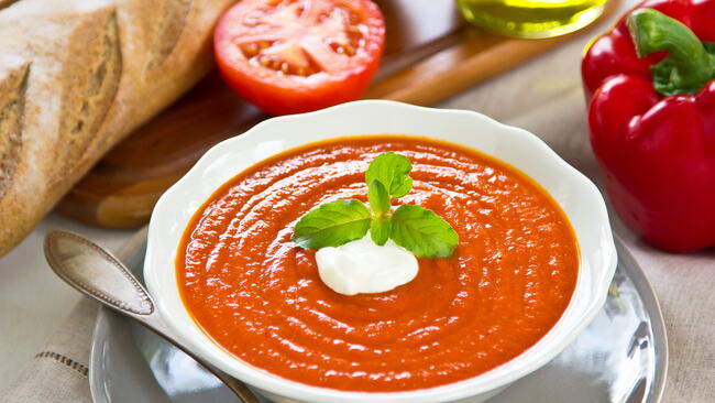 Tomato and Sweet Pepper Soup