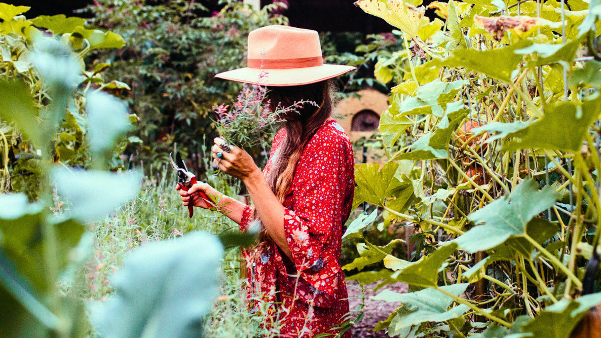 Woman in the garden