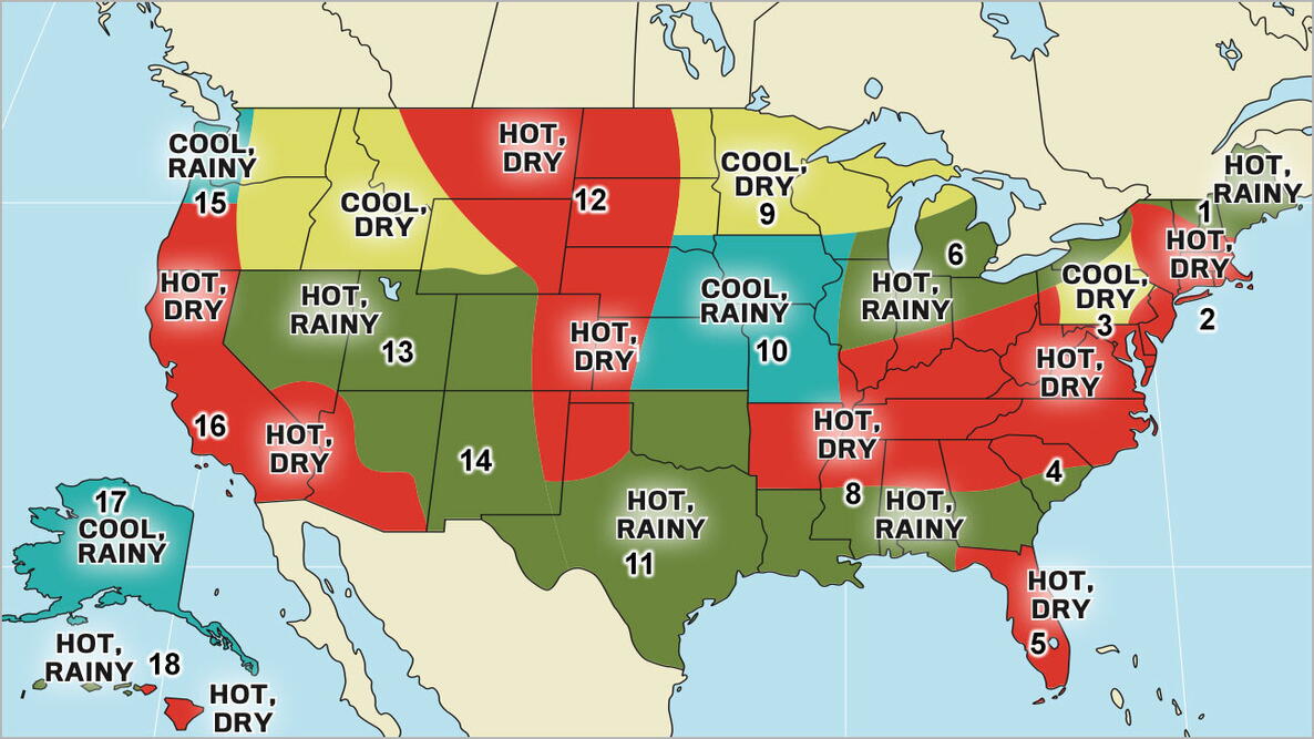 Summer Weather Map 2026 From The Old Farmer's Almanac