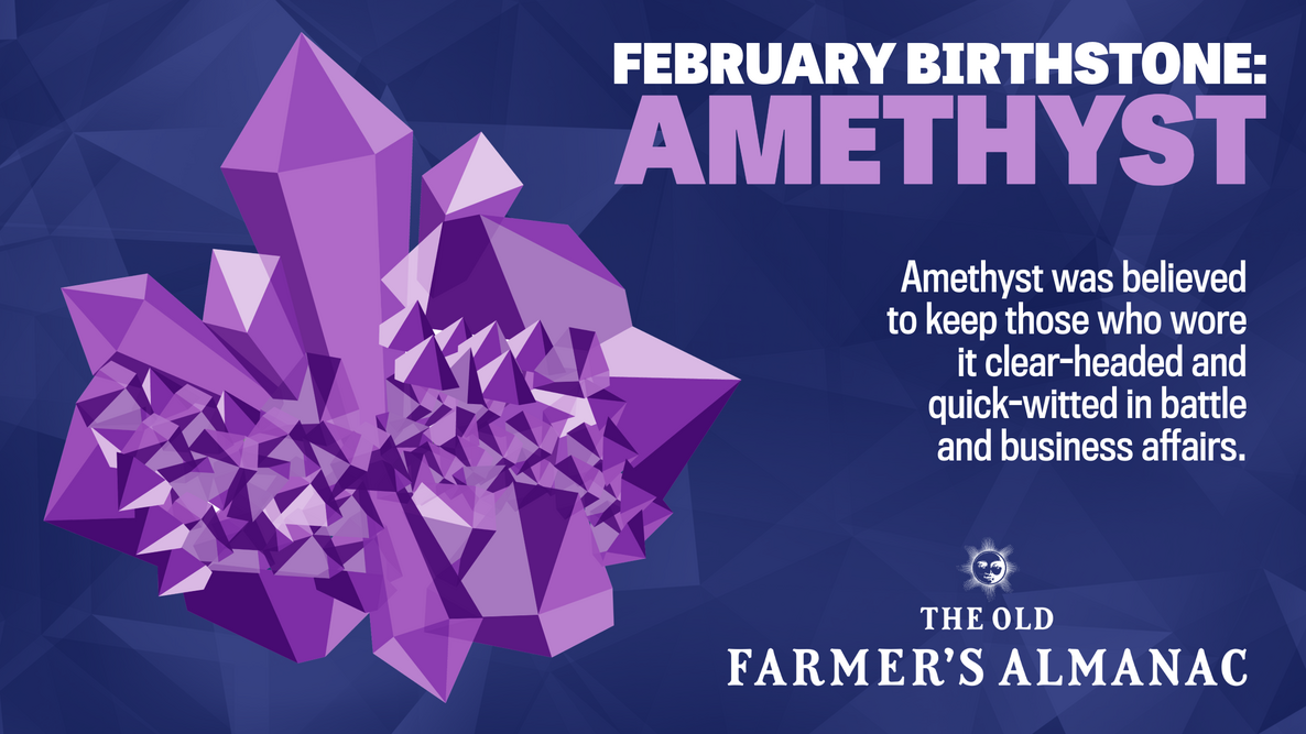 february birthstone, purple amethyst