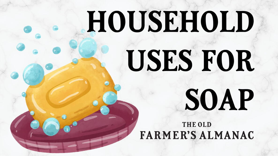 household uses for soap, bar of soap with suds