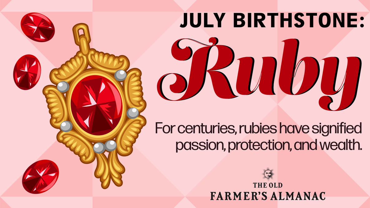 July Birthstone Ruby Infographic