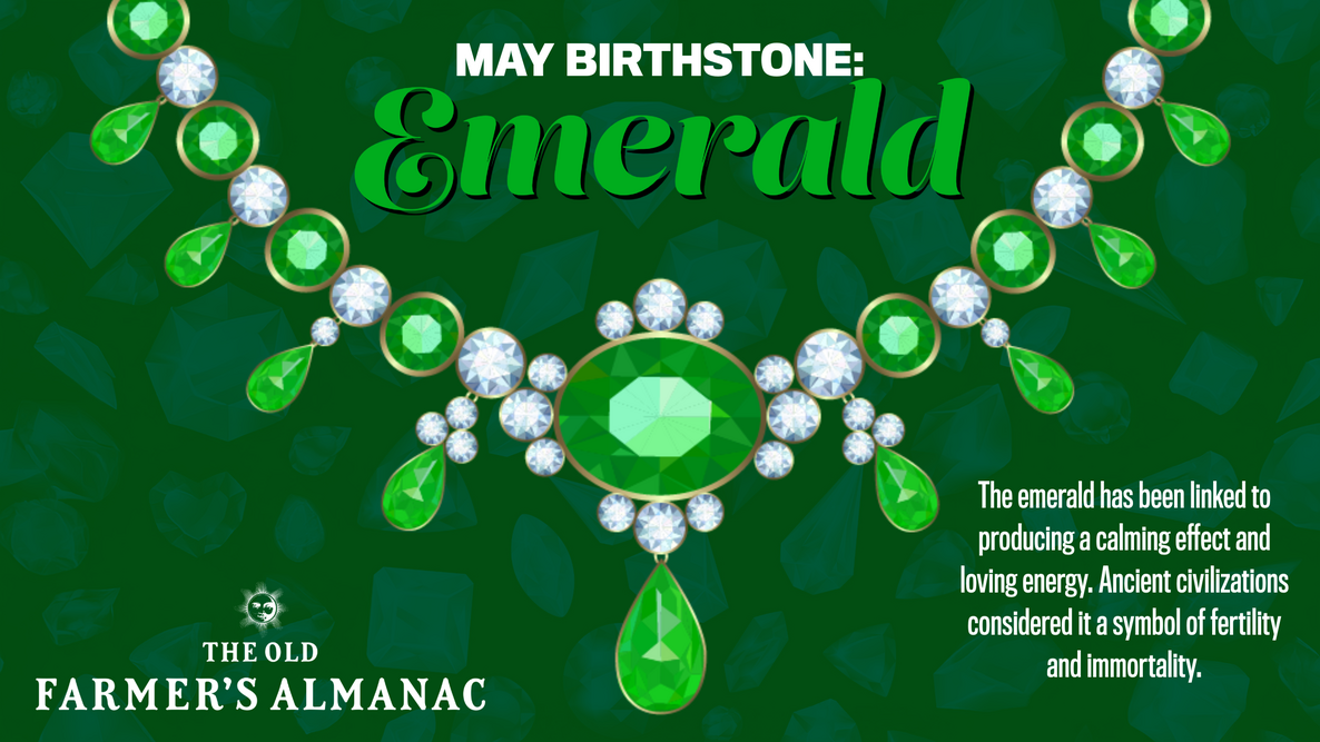 emerald may birthstone infographic