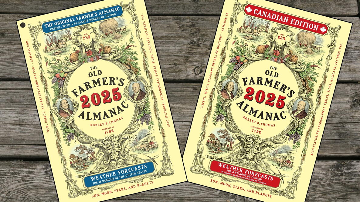2025 old Farmer's Almanacs