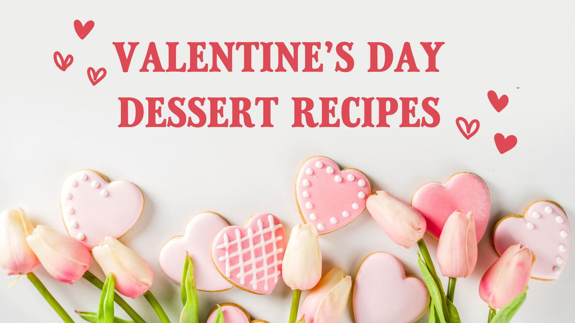 valentines day dessert recipes with heart frosted cookies
