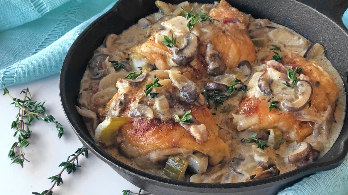braised chicken thighs