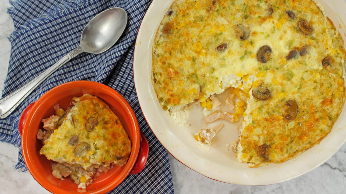 corn and turkey pie